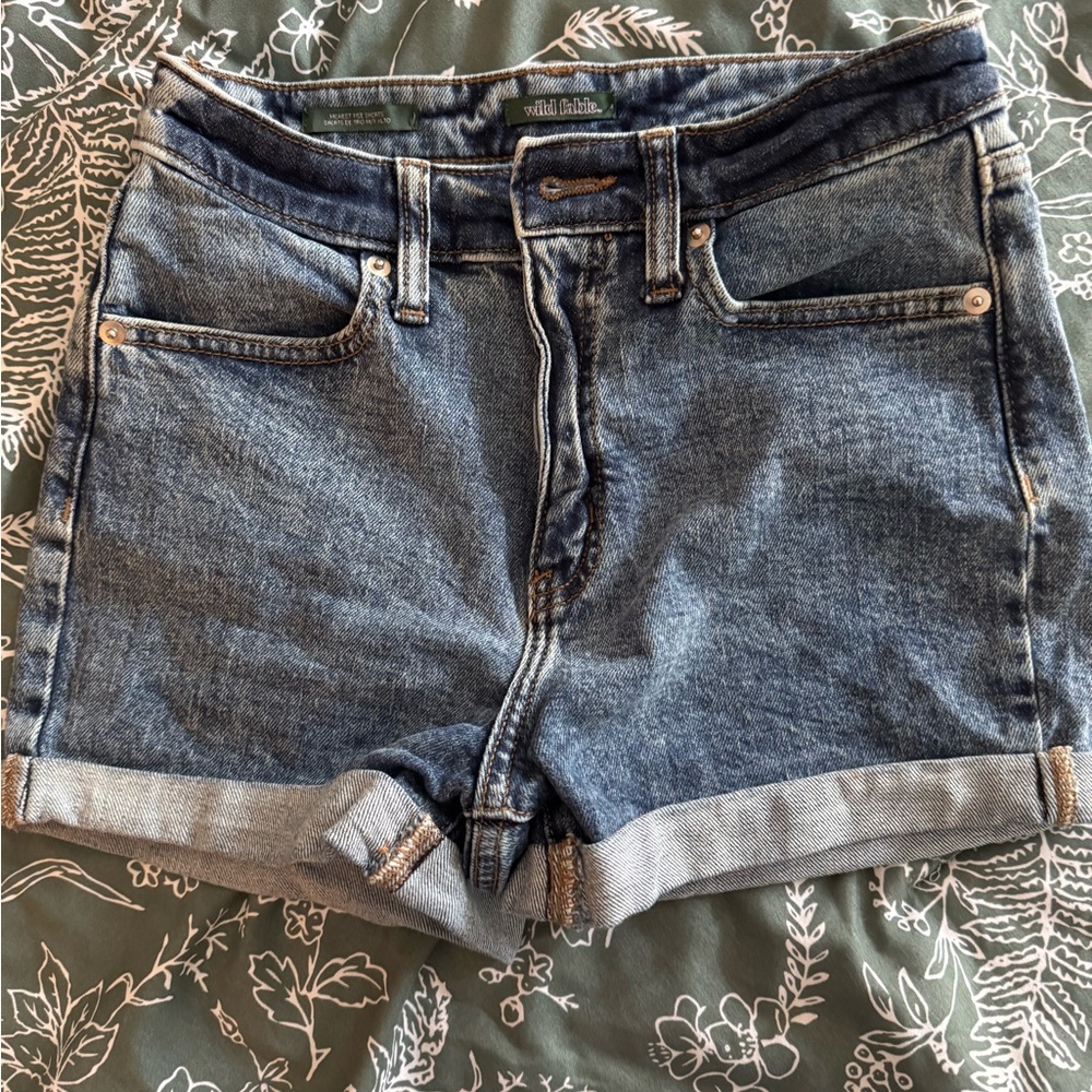 Wild Fable Dark Blue Jean Shorts